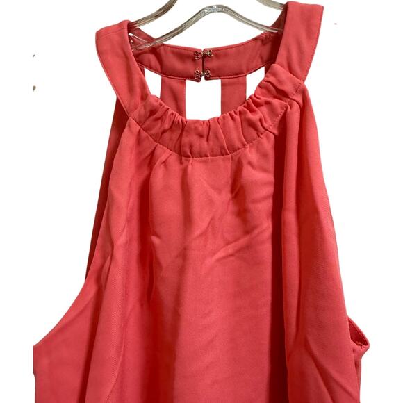 French Connection Soft Pink Sleeveless Halter Mini Dress - Size 2 - Picture 3 of 7